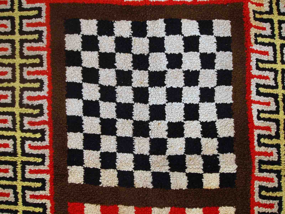 Handmade Vintage French Modern Rug, 5.9'x10.5', 180cmx322cm 1960s
