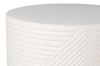 Provenance Serenity Textured Side Table 16", Sand