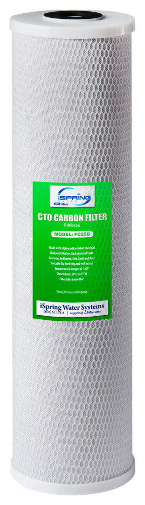iSpring High Capacity Whole House Carbon Block Water Filter