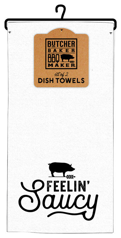 Open Road 90171703 Butcher Baker BBQ Maker Tea Towels, Cotton