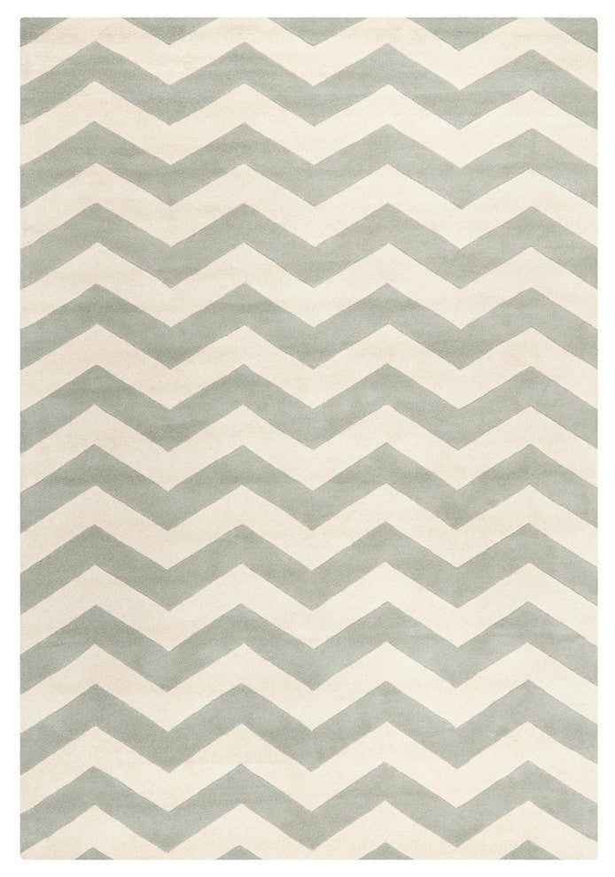 Safavieh Chatham Cht715E Gray, Ivory Area Rug