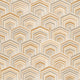 Geometric Textured Wallpaper, Hexagon, Beige Cream Gold, 1 Roll