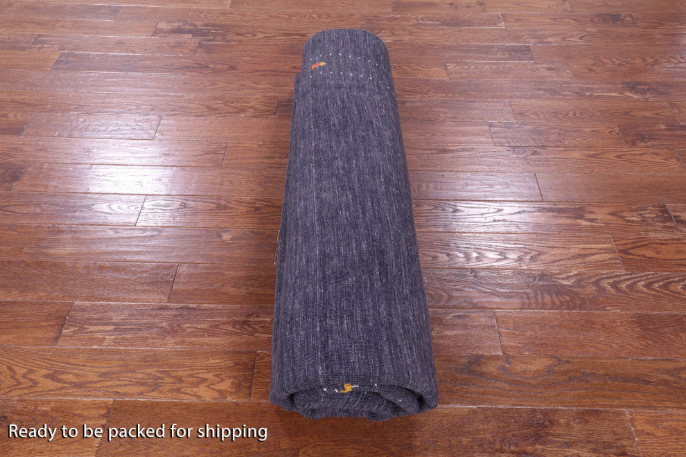 8' Square Persian Gabbeh Hand Knotted Wool Rug - Q15121