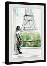 "Messy Bun Tower" Framed Painting Print, 24"x36"