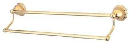 Kingston Brass 24" Dual Towel Bar, Polished Brass