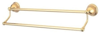 Kingston Brass 24" Dual Towel Bar, Polished Brass