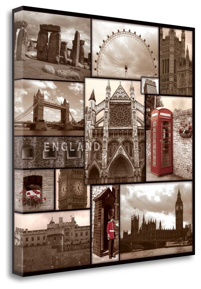 "England" By Sage Singleton, Giclee Print on Gallery Wrap Canvas, Ready to Hang