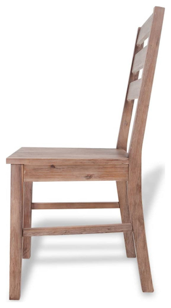 vidaXL Dining Chairs 6 pcs Solid Acacia Wood