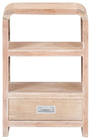 vidaXL Nightstand Storage Cabinet Nightstand with Drawer Solid Wood Acacia