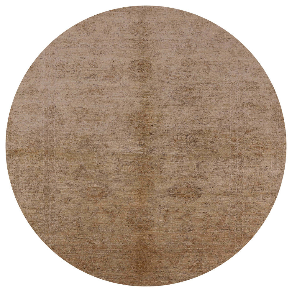 Ahgly Company Indoor Round Mid-Century Modern Area Rugs, 7' Round
