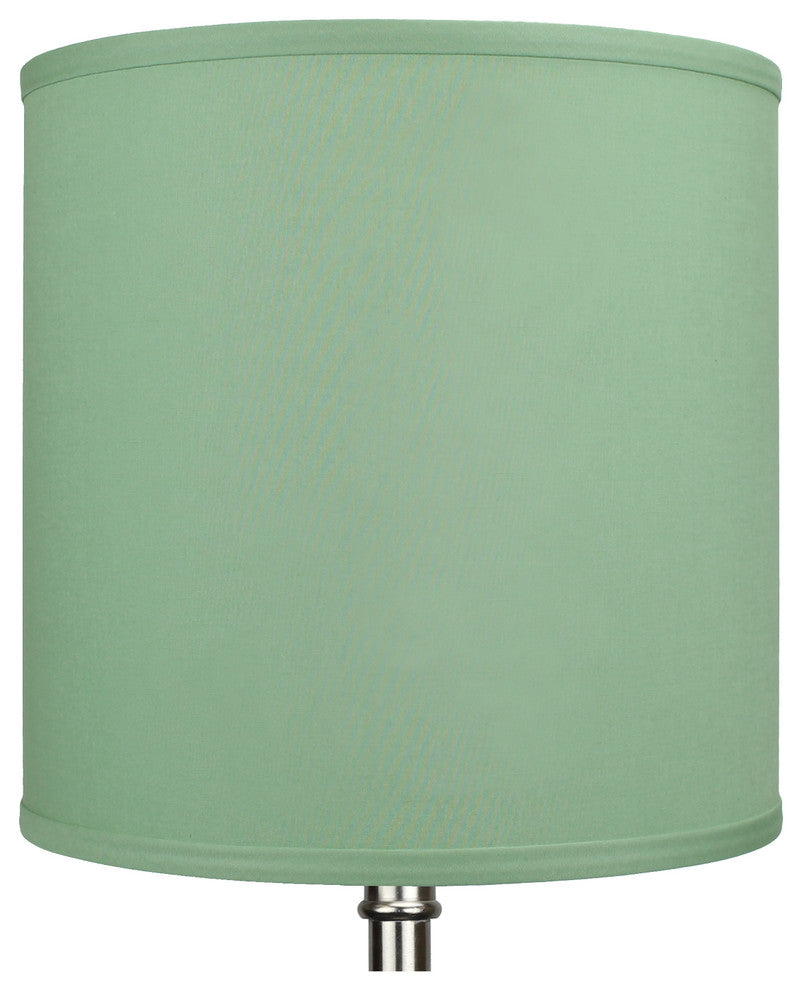 FenchelShades Drum Lampshade 12"x12"x12", Linen Celadon