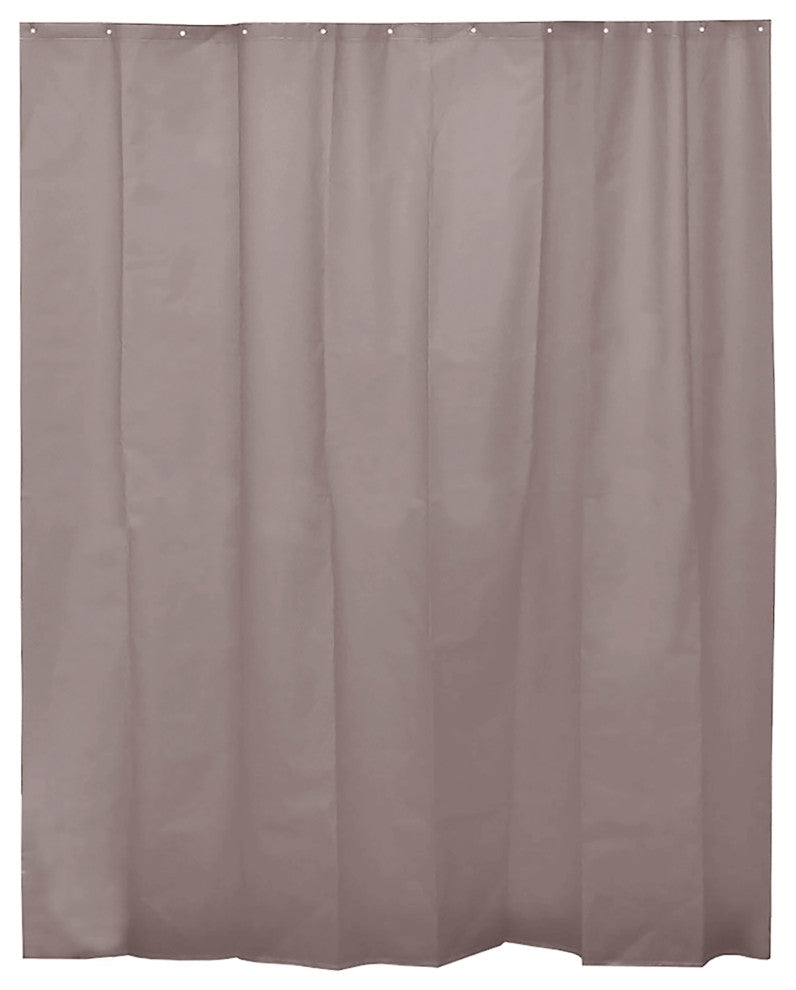 Extra Long Shower Curtain Liner Plastic 71W x 79H, Taupe
