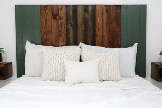 Handcrafted Headboard, Hanger Style, Forest Path Mix, Full