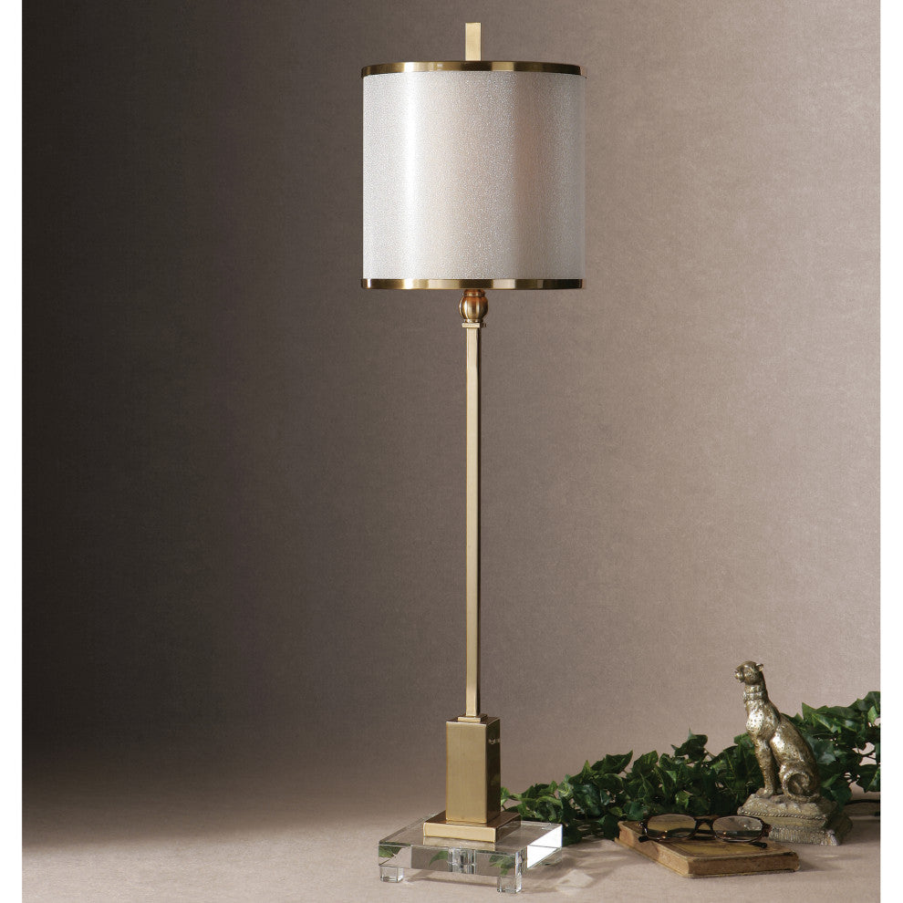 Uttermost Villena Buffet Lamp, Brushed Brass