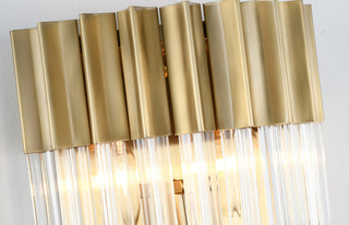 3-Light D6.3'' Brass Stainless Steel Frame Wall Sconce