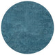 Haze Solid Low-Pile Turquoise 6' Round Area Rug