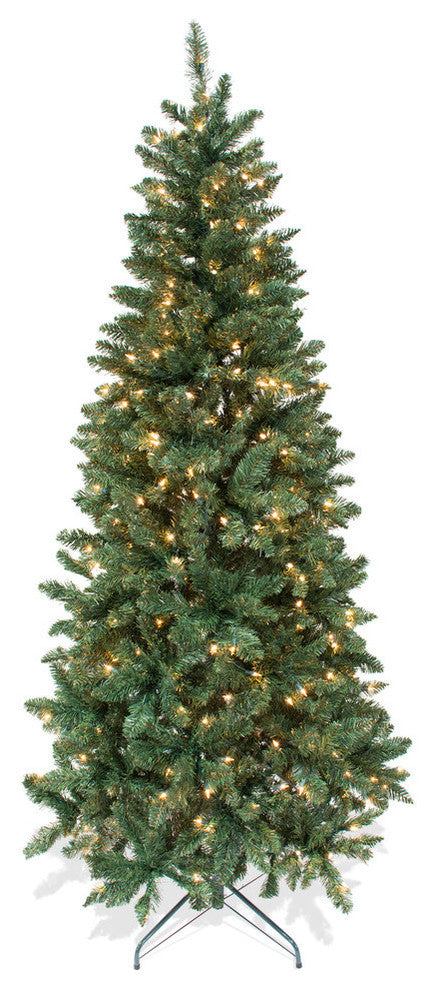 Astella 7' Christmas Tree With 200 Ul-Rated Lights and Stand, Green