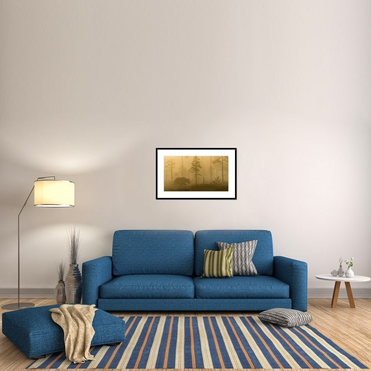 "Morning Fog" Framed Digital Print by Svein Ove Linde, 38x24"