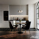 Station Brushed Nickel, Frosted Cased White Glass 2 Light Pendant Ceiling Light