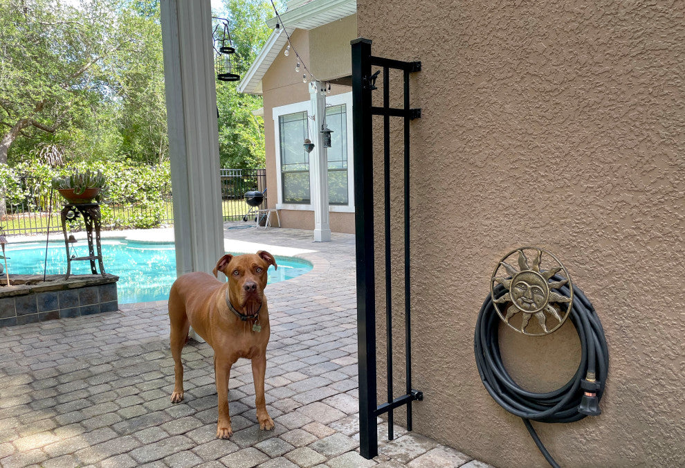 Cast Iron Decorative Wall Mounted Hanging Garden Hose Hanger Holder Bronze, Bronze