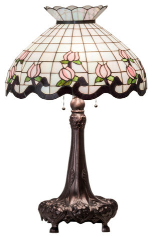 Meyda Lighting 230471 33" High Roseborder Table Lamp