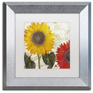 Color Bakery 'Sundresses I' Matted Framed Art, Silver Frame, White Mat, 11x11