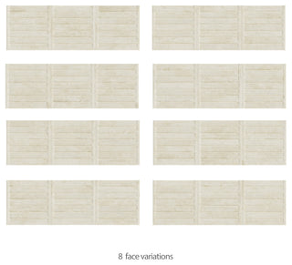 Habanera Decor Bone Fluted Ceramic Wall Tile