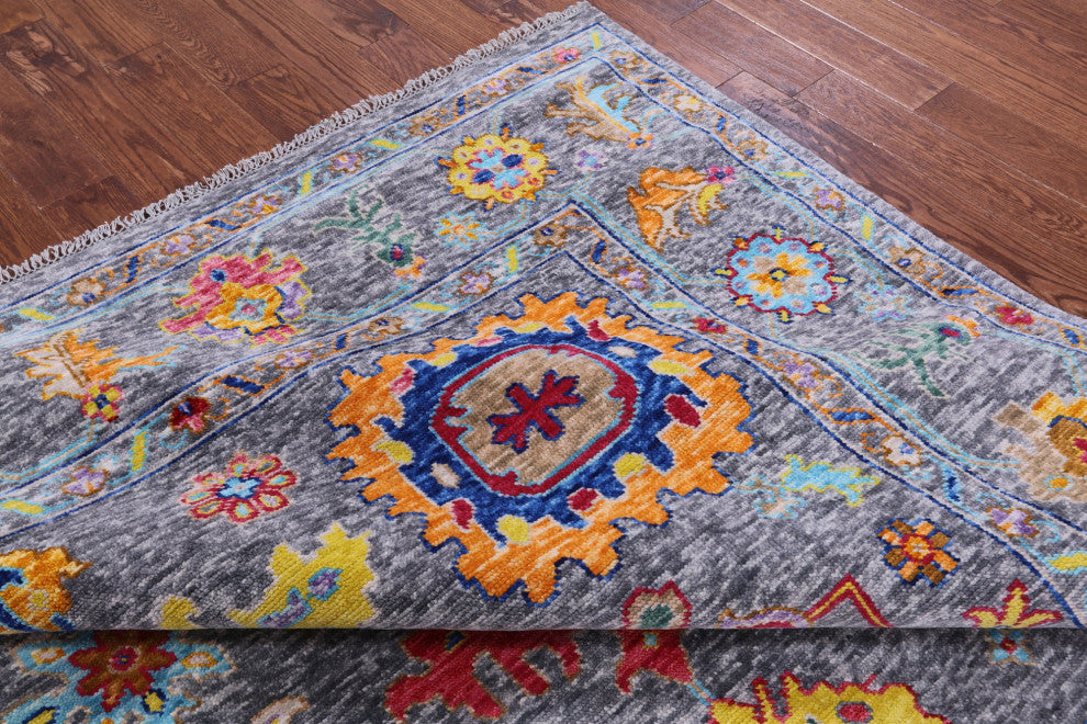 9' 3" X 11' 10" Turkish Oushak Handmade Rug - Q16132