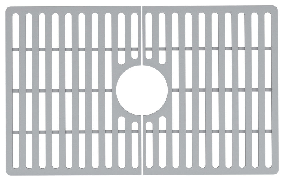 VIGO Silicone Protective Bottom Grid for Single Bowl Kitchen Sink, Gray, 24" L X 15" W