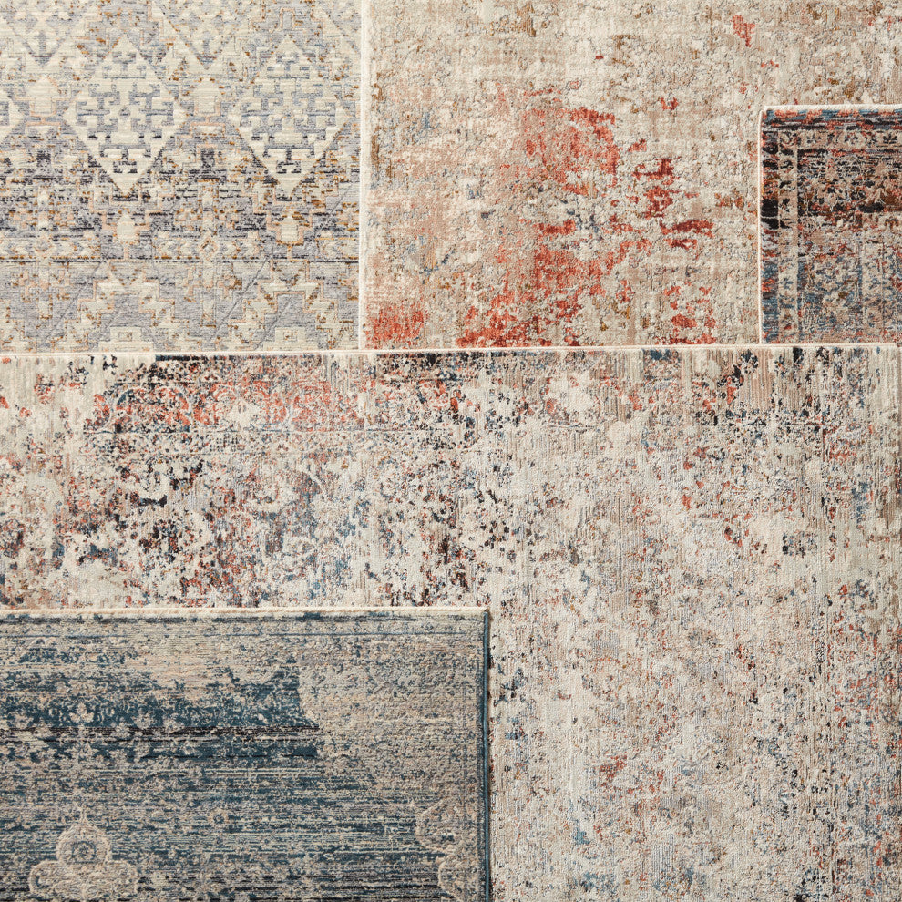 Jaipur Living Marzena Abstract Tan/Rust Area Rug, 3'x8'