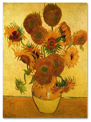 'Vase with Sunflowers' Canvas Art by Vincent van Gogh