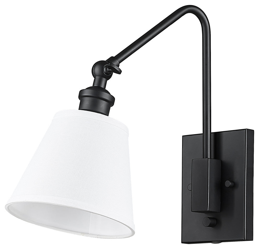 Elyon 1 Light 7 in.Swing Arm Wall Lamp Plug In/Wall Mount
