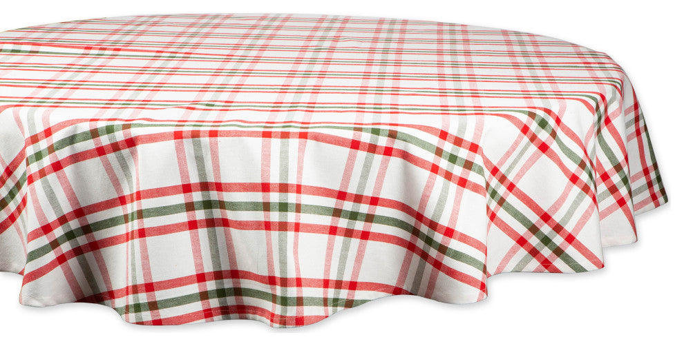 DII Kitchen & Tabletop Jolly Tree Collection Tablecloth 70"