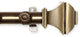 Maryland Curtain Rod 13/16" 48-84", Antique Brass