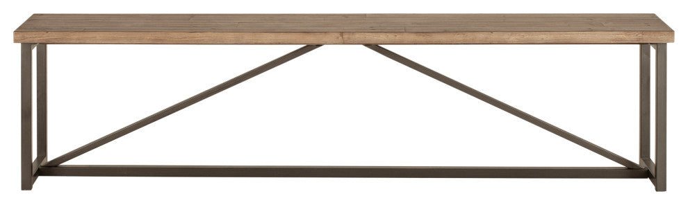 Rustic Sierra Bench - Brown