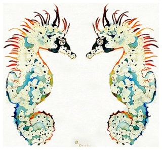 Betsy's Sea Horses Door Mat 18x26