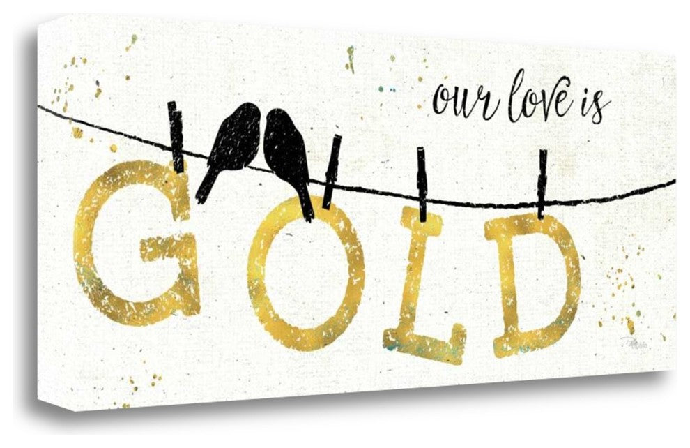 "Shine Like Gold II" By Pela Studio, Giclee Print on Gallery Wrap Canvas