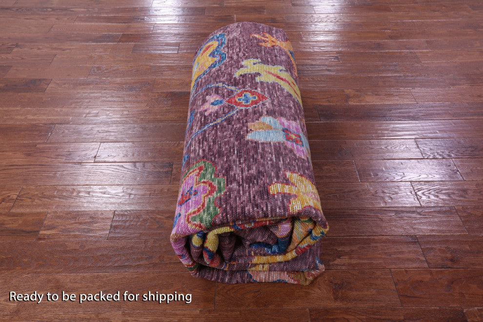 10' 0" X 13' 9" Hand Knotted Turkish Oushak Wool Rug - Q16100