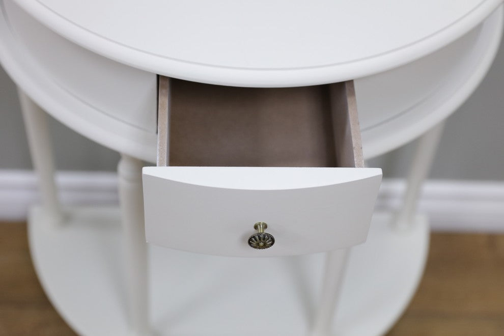 Megahome Side Table, White