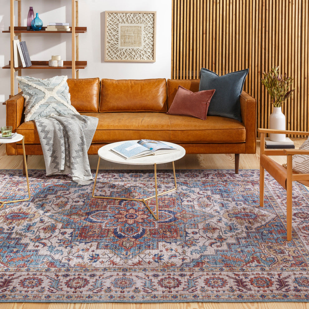 Iris IRS-2301 Traditional Rust/Blue 2'3"x3'9" Area Rug