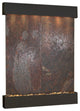 Majestic River Water Fountain, Multicolor Slate, Blackened Copper, Square Edges