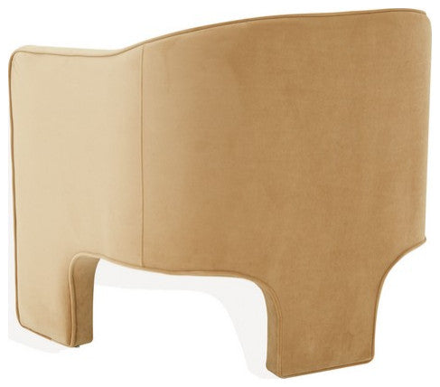 Safavieh Couture Londyn Upholstered Accent Chair, Light Brown