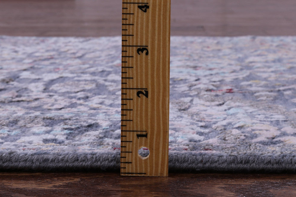 Persian Hand-Knotted Wool and Silk Runner Rug 2' 6" X 12' 4" Q11834