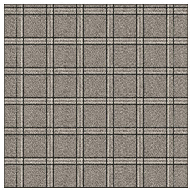 Tweed Herrington Plaid Area Rug Milliken Tactesse Nylon, SQ 10'x10'