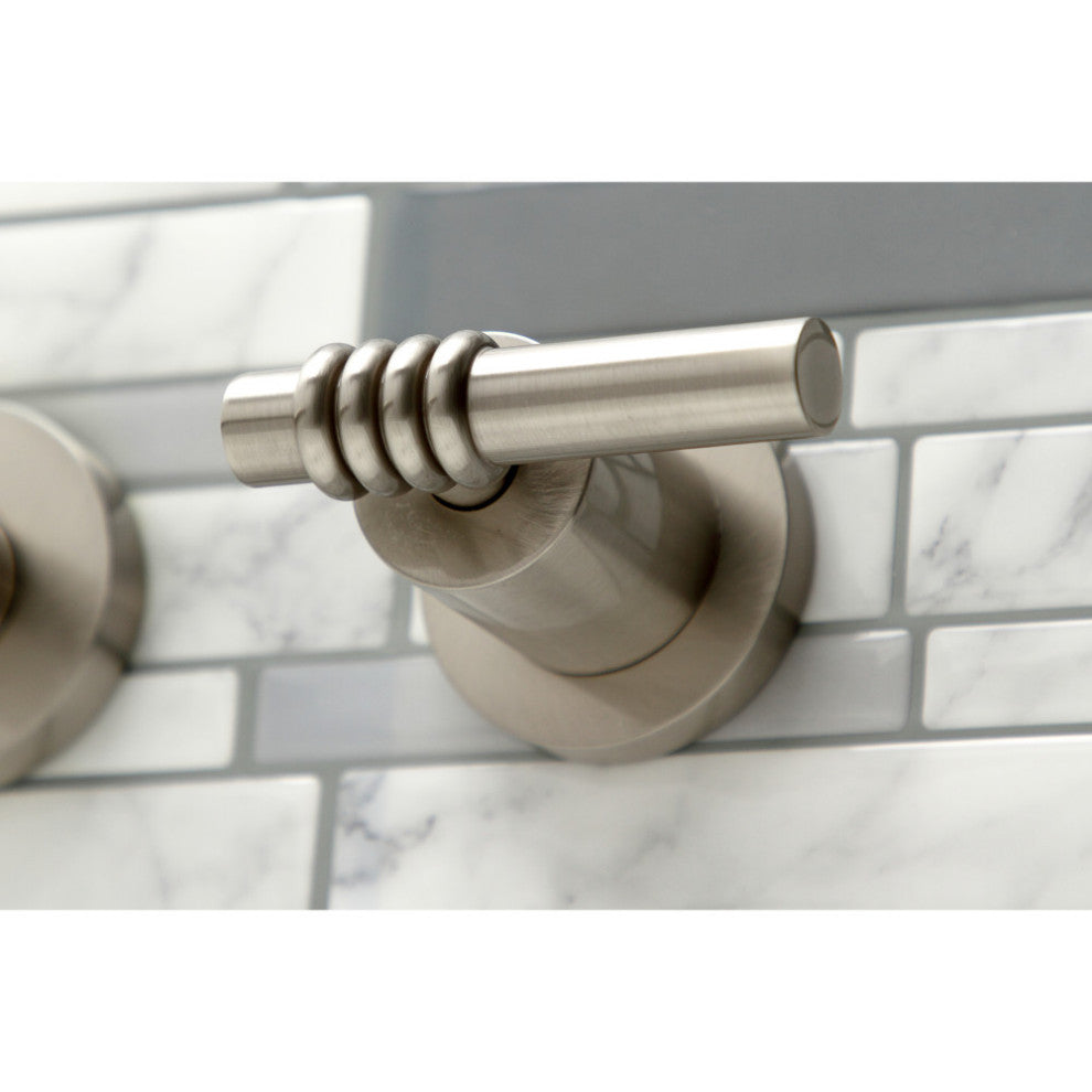 KS8048ML Wall Mount Tub Faucet, Brushed Nickel