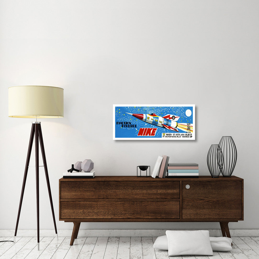 "Friction Powered Nike" Digital Paper Print by Retrorocket, 38"x16"