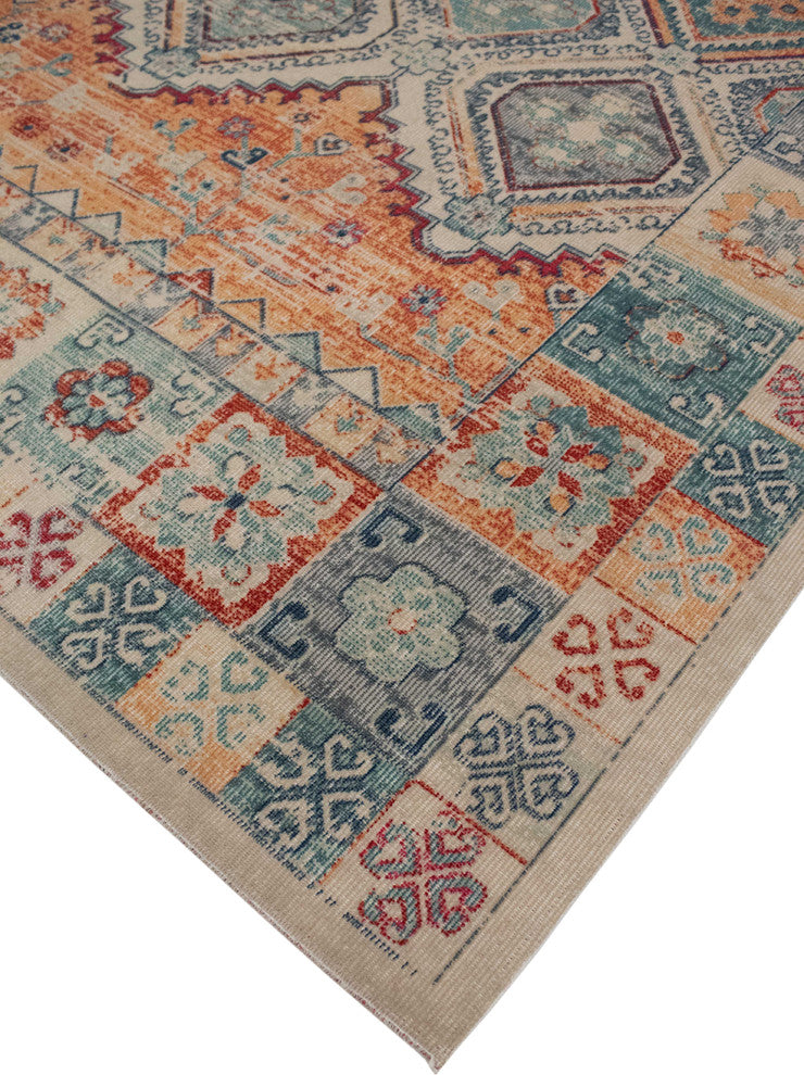 Noori Rug Low-Pile Guy Beige/Green Rug