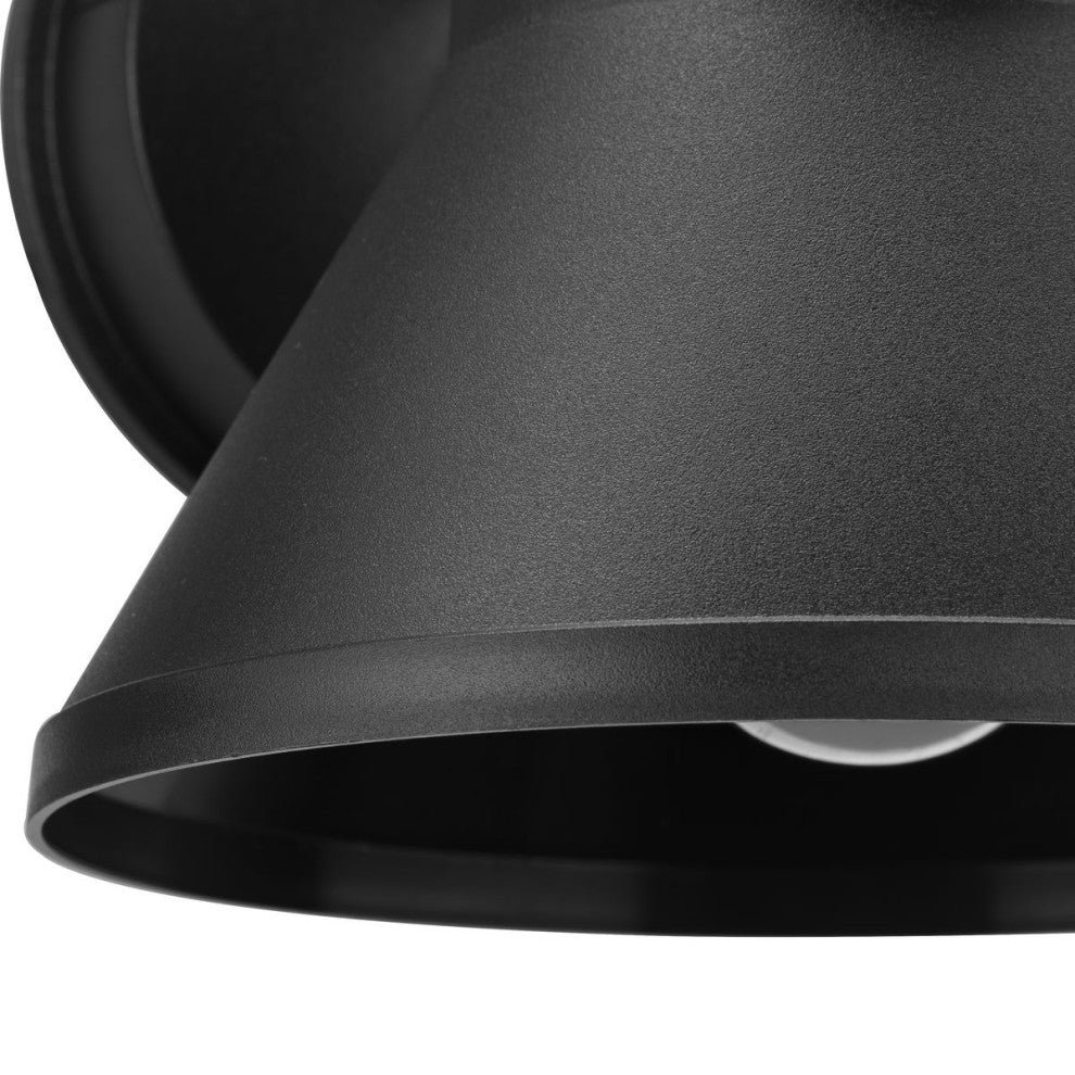 Bayside Collection One-Light Non-Metallic Black Outdoor Wall Lantern
