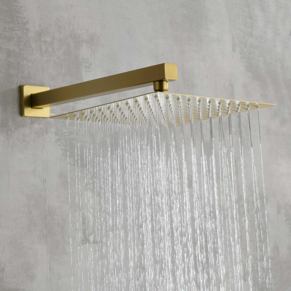 Givingtree Shower System, Bathroom 10 In Rain With Shower Set,Gold