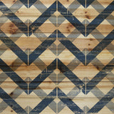 "Linkage" Painting Print on Natural Pine Wood